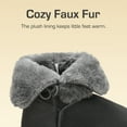 thumbnail image 5 of Dream Pairs Girls Boys Kids Winter Snow Suede Mid Calf Boots Faux Fur Lined FuzzyChic Kid's Lolly for Little Big Kid, 5 of 7