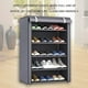 thumbnail image 4 of Zapatero de Almacenamiento a Prueba de Polvo Soporte de Almacenamiento de Zapatos de 5 Niveles para Puerta Pasillo Balcón Sala de Estar ANGGREK Otros, 4 of 6