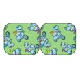 thumbnail image 7 of Goofa Motorcycle Riding Dinosaur Pattern 2 Piece Car Windshield Sun Shade Foldable | Front Windshield Shade for Sun, Heat and UV Rays | Sunshade for Car Front Window-Small, 7 of 7