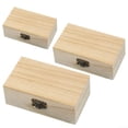 thumbnail image 5 of Wooden Square Hinge Storage Box Craft Gift Box, Suitable For Painting, Paper-Cutting, Pyrography, Ideal Storage Space, Souvenir Box, Wedding Or Baptism Gift Box, Christmas Eve Box, 5 of 12