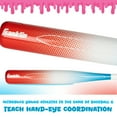 thumbnail image 5 of Franklin Sports Sweet Swings Kids Rocket Pop Bat & Ball Set - Youth Plastic Baseball Bat + Ball - Fun Backyard Toy for Boys + Girls - 30" Pro Style - For Kids Ages 3+ - Red/White/Blue, 5 of 9