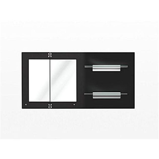 Miroir Mural Vittoria - Noir Brillant