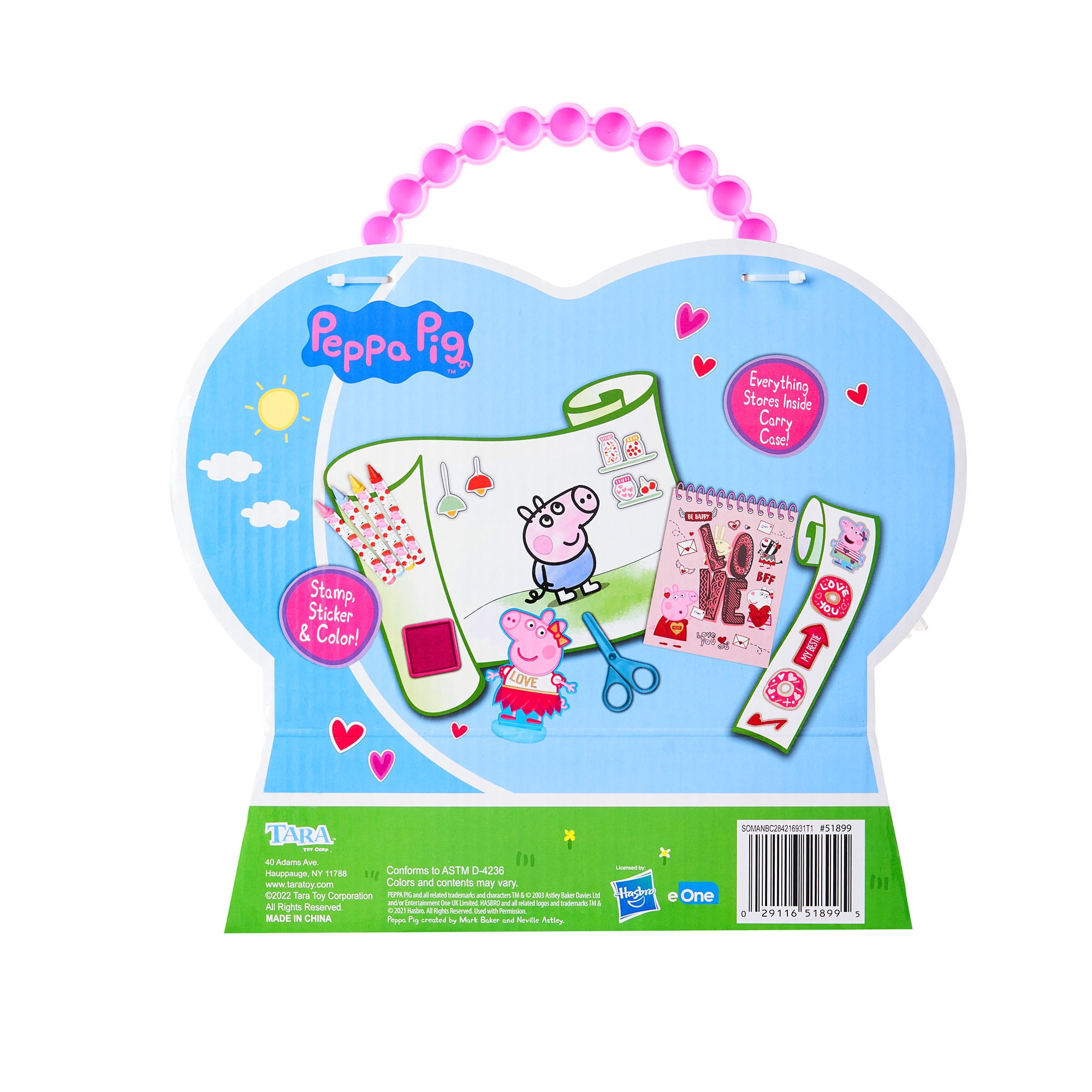 Valentine Peppa Pig Deluxe Activity Heart, (32 Piece)