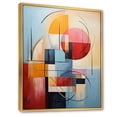 thumbnail image 2 of Designart "Focusing on Geometric Abstraction IV" Abstract Spirals Floater Framed Canvas Art Print, 2 of 7