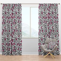 Designart 'Glam Leopard Retro Pattern' Mid-Century Modern Blackout Curtain Panel