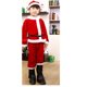 thumbnail image 3 of Ropa navideña de Papá Noel para niños, conjunto de disfraces de fiesta de Navidad rojos para niños y niñas, conjunto de disfraz de Papá Noel para cosplay de Navidad, 3 of 5