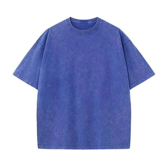 Washed Drop Shoulder Batik Print Oversized Short Sleeve Tee Shirt for Women Casual Comfortable Daily Wear