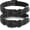 Black, variant on Miaocao 2 Pack Reflective Dog Collar with Safety Locking Buckle, Adjustable Soft Breathable Comfortable Nylon Pet Collar for Small, Medium and Large Dogs, Turquoise, S