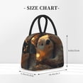 thumbnail image 3 of Haiem Adorable Otter Pair Hug Printed Lunch Bag Women, Lunch Box Lunch Bag for Women, Small Leakproof Cute Lunch Tote Large Capacity Reusable Insulated Cooler Lunch Container, 3 of 6