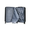thumbnail image 3 of DUKAP Crypto 2-Piece Hardside Luggage Sets with Spinner Wheels, Handle and Trolley, (20"/28"), Black, 3 of 8
