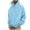#033-Light Blue, variant on Donemore Unisex Heavyweight Hooded Sweatshirt with Kangaroo Pocket Drawstring Hem Print Design for Men Women