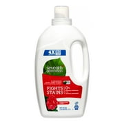 Angle View: Seventh Generation 4X Natural Laundry Detergent, Geranium Blossom & Vanilla, 80 Loads