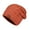 Brick Red, variant on Slouchy Knit Cap Warm Stocking Hats Guys Winter Hat Plain Hat Women's Winter Fashion Plus Velvet Mixed Color Versatile Woolen Knitted Hat To Keep Out The Cold