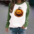 thumbnail image 2 of Tnhcen Women's Halloween Oversized Crewneck Sweatshirt - Plus Size Long Sleeve Spooky Print Fall Essentials Casual Home/Outdoor S-3XL, 2 of 7