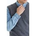 thumbnail image 3 of LANPULUX Sweater Vest for Men V-Neck Sweater 100 Pure Merino Wool Sleeveless Pullover Lightweight Sweater, 3 of 6