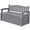 Gray, variant on Vineego 82 Gallon Storage Patio Bench and Deck Box Organization Storage Combi for Patio, Garden