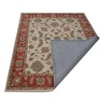 thumbnail image 3 of Rugsotic Carpets Hand Tufted Wool Eco-Friendly Area Rugs - 8'x11', Rectangle, Beige Red, Modern Contemporary Design, High Pile Handmade Anti Skid Rugs for Living Room, Bed Room (K00106), 3 of 5