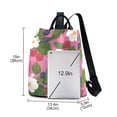 thumbnail image 3 of FORMRS Women's Travel Backpack Purse Anti-Theft Hidden Pockets Casual Shoulder Bag, White Flowers, 3 of 7