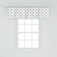 thumbnail image 2 of Ambesonne Compass Window Valance, Windrose and Helms, 42" x 18", Black White, 2 of 3