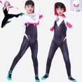 thumbnail image 2 of Disfraz de Spider Gwen, increíble disfraz de spiderman, máscara adjunta, trajes de fiesta de Carnaval, mono de superhéroe para niños y adultos, 2 of 4