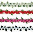 thumbnail image 1 of Kiddo 5/8" Red Blue Pink Black Small Rose Flowers Embroidered Floral Lace Trim, 1 of 3