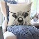 thumbnail image 4 of Cute Phalarope Cow Animal Print Pillow Cover Linen Throw Pillowcase for Sofa Bedroom Decor Home Accents Decorative Cushion Cover, 4 of 6