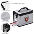 thumbnail image 4 of Fireproof Lipo Safe Bag Explosionproof Protective Battery Waterproof Bag with Zippers Handle Strap Portable Storage Guard Pouch for Battery Storage and Charging 21x15x16.5cm/8.3x5.9x6.5in, 4 of 8