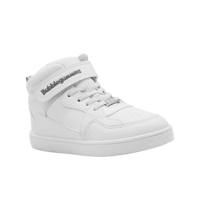 Tenis Escolar Infantil Bubble Gummers® Color Blanco Gris blanco 23
