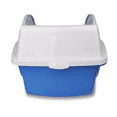 thumbnail image 2 of Large Framed Cat Pan Cat Litter Box with Rim   Drip shield  Colors Vary, 2 of 8