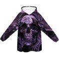 thumbnail image 5 of Kids Hooded Blanket Long Wearable Blanket Hoodie Oversized Hooded Sweater for Boys Girls with Big Pocket, 5 of 5