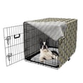 thumbnail image 5 of Abstract Dog Crate Cover, Contemporary Geometric Pattern with Rhombuses, Easy to Use Pet Kennel Cover Small Dogs Puppies Kittens, 7 Sizes, Blue Grey Multicolor, by Ambesonne, 5 of 6