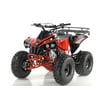 RED color 2021 Apollo Sportrax 125cc Youth adult children teens CRT ATV Fully automatic transmission with REVERSE and Electric Start