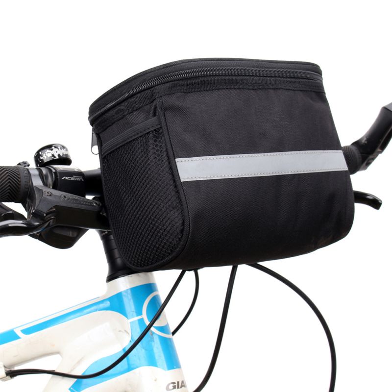Bike Handlebar Bar Bag Quick Release Cycling Bicycle Front Basket Pouch