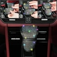 thumbnail image 3 of 8 pcs Bling Car Accessories Set for Women, Steering Wheel Cover, Sparkly Seat Belt Covers, Bling Gear Shift Cover, Universal Fit Most Cars, 3 of 7