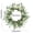 Green, variant on HCBY Farmhouse Style Door Wreath with leaves and small floral accents, Artificial Rattan Eucalyptus Leaf Circle Hanging, Easy Hang Outdoor Decor for Spring Summer, Front Door (Green,19.7"x19.7")