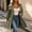 Army Green, variant on IUYRTFE Women's Trench Coat, 100% Polyester Regular Fit Button Front Collar Long Sleeve