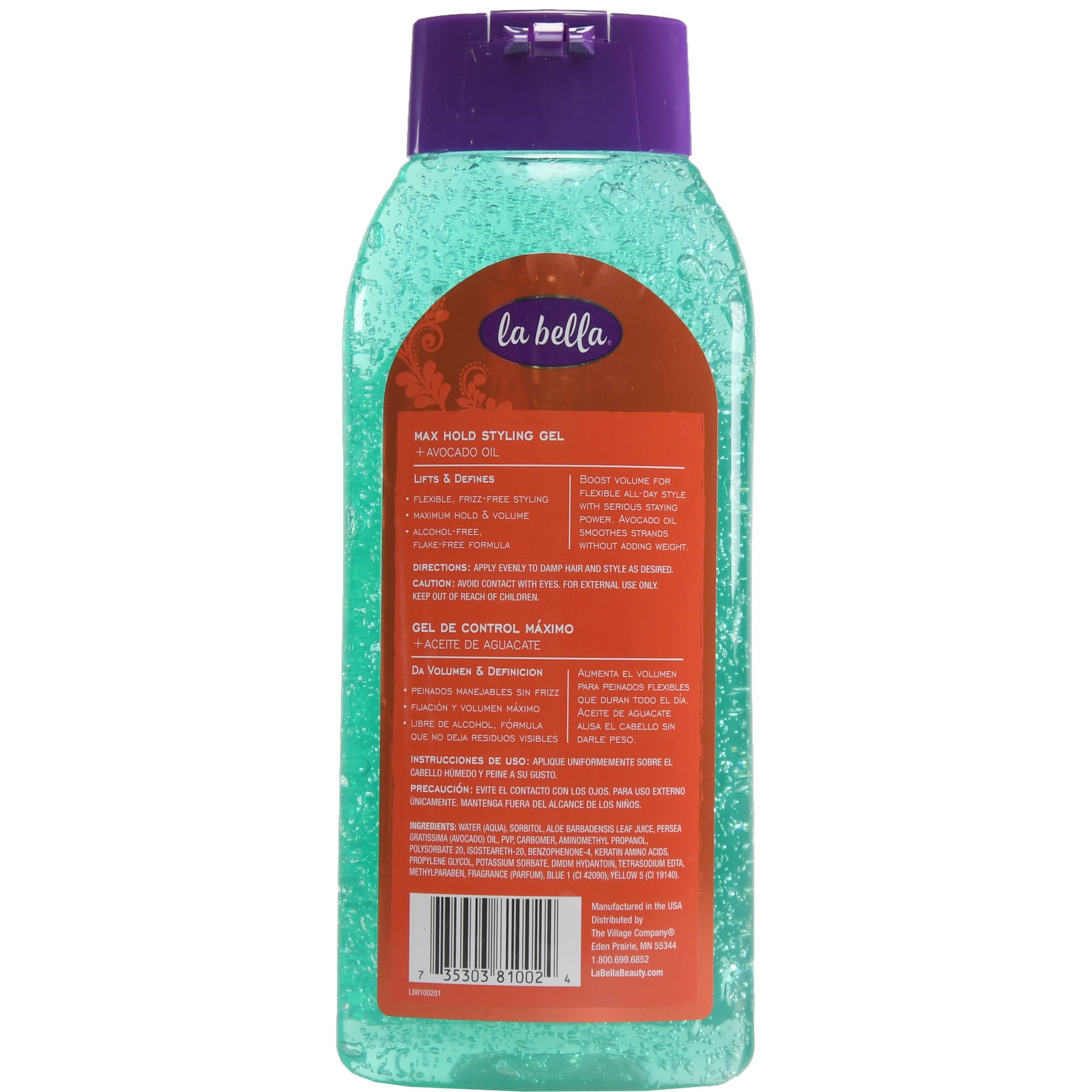 La Bella Max Hold Styling Gel Moisturizing Avocado Oil 22 Oz Walmart Com La Bella Max Hold Styling Gel Moisturizing Avocado Oil 22 Oz Walmart Com