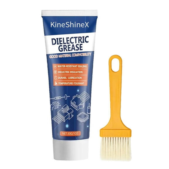 Dielectric Grease, 30g Silicone Dielectric Grease for Electrical Connectors Automotive, Waterproof Heat-Resistant for Spark Plugs, Battery Terminals & Electrical Connectors