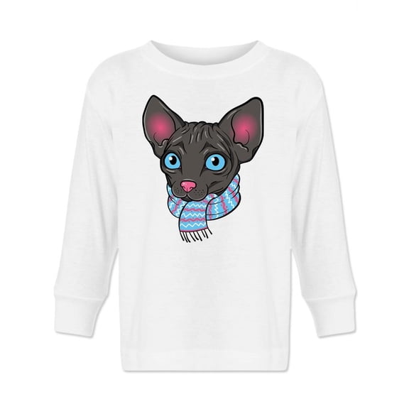 Sphinx Cat With Scarf Long Sleeve Toddler -Image by Shutterstock, 2 Toddler