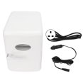 thumbnail image 1 of Refrigerador de coche de 6L, estructura compacta, ahorro de espacio, blanco, 42W, refrigerador de maquillaje de belleza para el hogar, oficinas, Camping, canotaje, 220V, 1 of 5