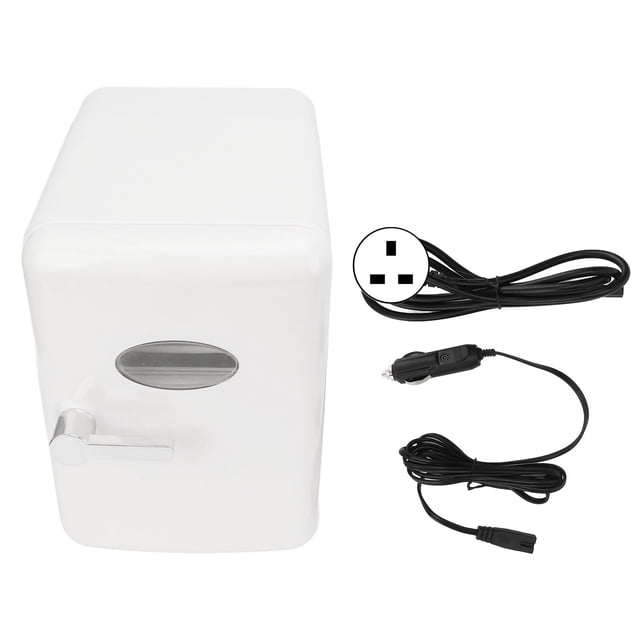 Refrigerador de coche de 6L, estructura compacta, ahorro de espacio, blanco, 42W, refrigerador de maquillaje de belleza para el hogar, oficinas, Camping, canotaje, 220V