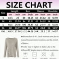 thumbnail image 3 of Towmus Long Sleeve Shirts for Women Fall Clothes Tunic Tops Loose Fit Dressy Crewneck Pullover Sweaters with Button Cross Hem, Beige, 2XL, 3 of 6