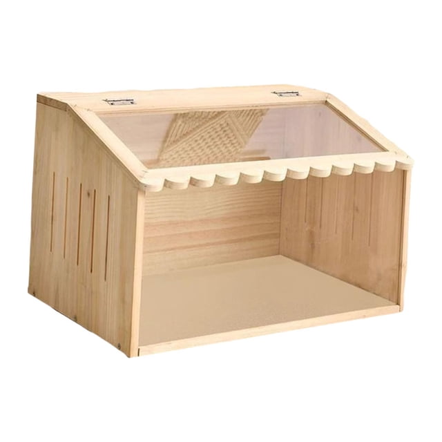 Almencla Brooder Box for Chicks Small Animals Habitat Wooden for Ducks Birds Hamsters 60x30x30cm