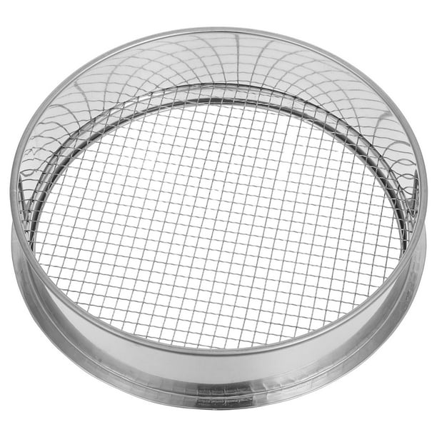 ColoMX Tamiz de tierra, tamiz de malla de acero inoxidable de 6mm, tamiz de jardín y tamiz de abono para jardinería, tamiz de tierra, colador para rocas de arena