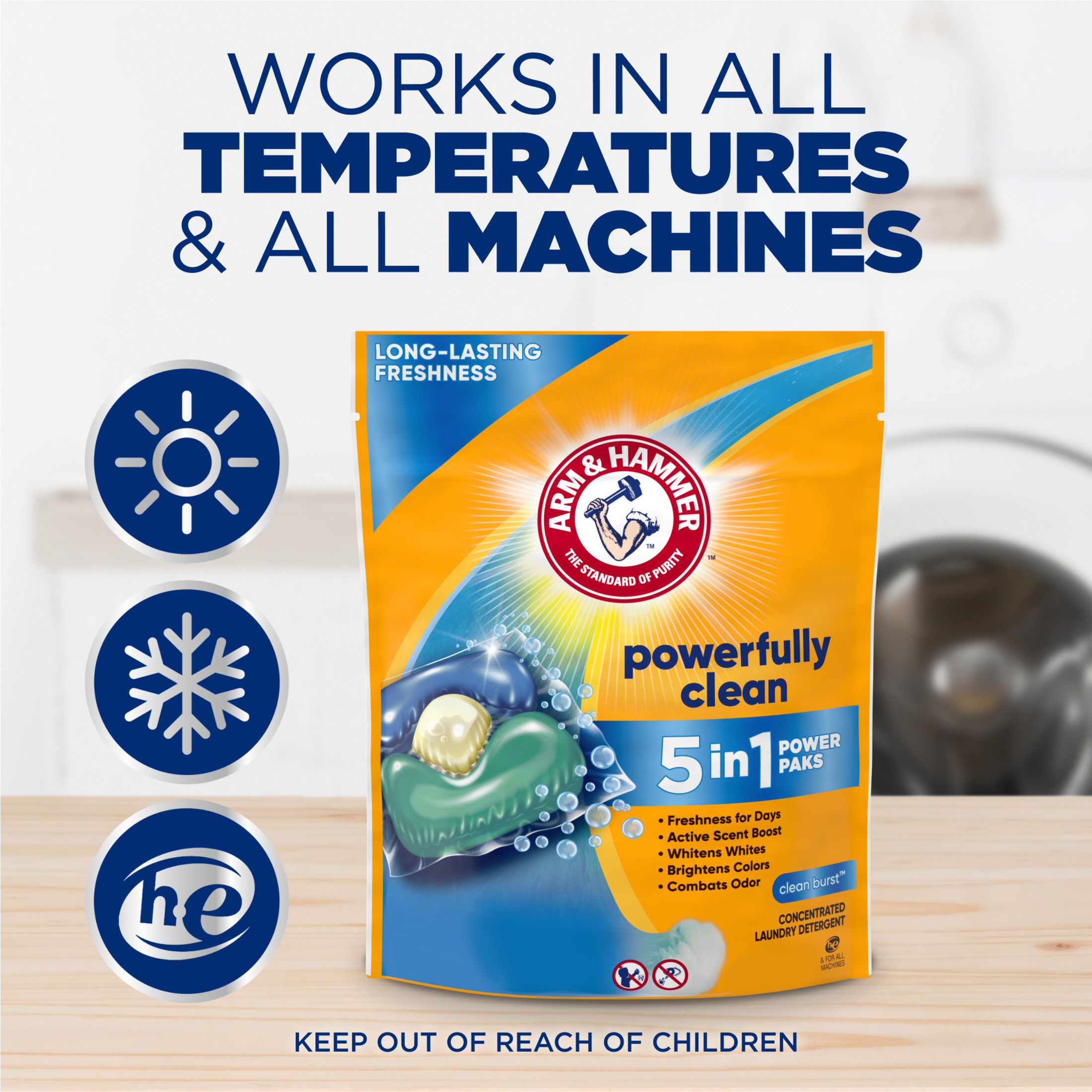 ARM & HAMMER Clean Burst 5-in-1 Laundry Pods photo 7