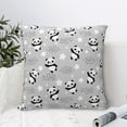 thumbnail image 4 of Honeii Pandas Between Clouds and Stars Print Throw Pillow, Square Decorative Pillow Forms Soft Fluffy Plump Pillow Decorative Pillow Inserts,Couch Pillows-26"x26", 4 of 7