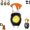 Orange, variant on 8 in 1 Multifunctional Keychain Flashlight, Portable USB Rechargeable Work Light Emergency Light with Folding Bracket Bottle Opener and Magnet Base for Camping Car Repai