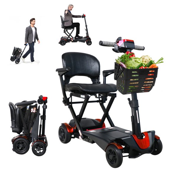Secure Folding 4-Wheel Mobility Scooter