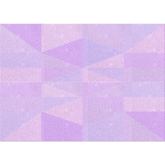 Ahgly Company Machine Washable Indoor Rectangle Transitional Violet Purple Area Rugs, 5' x 8'
