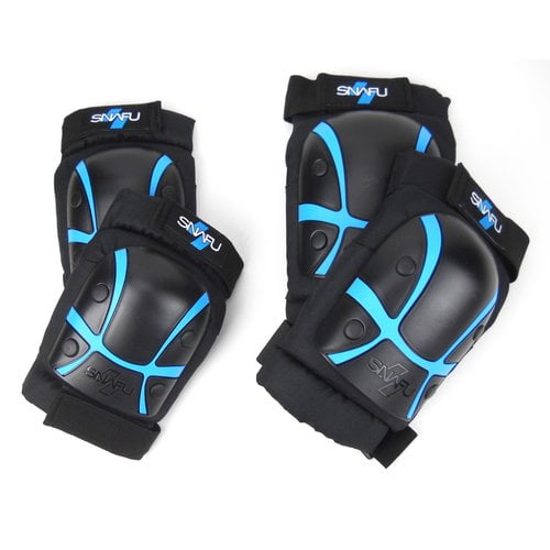 SNAFU Ground Attack Pads Hard Shell Protection Knee Elbow BMX Bicycle 